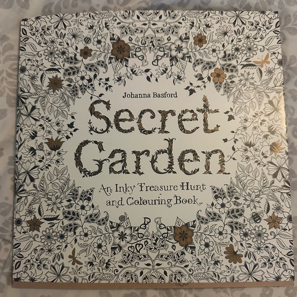 Secret Garden and lost ocean Coloring Books - Black and Gold